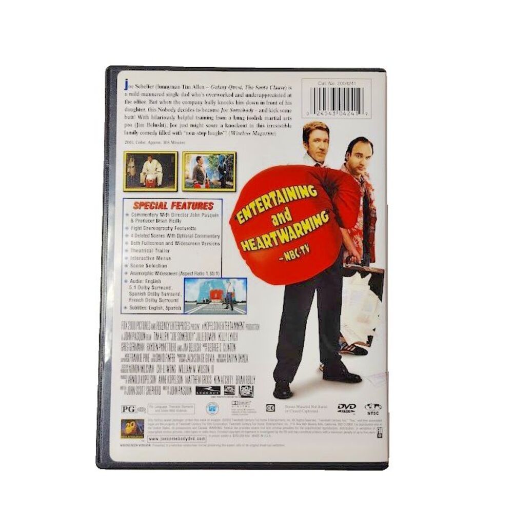 Joe Somebody DVD Movie 2002 PG Comedy Tim Allen Julie Bowen - Picture 3 of 3
